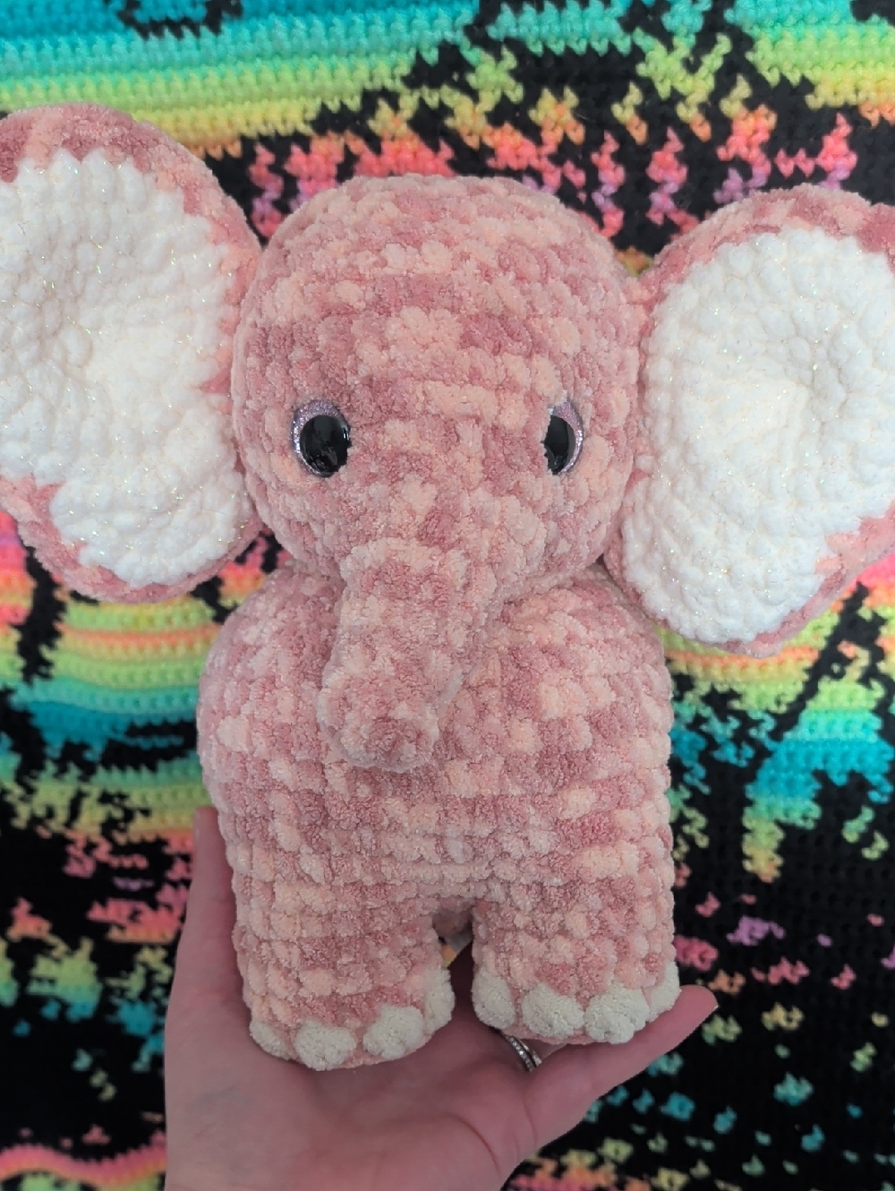 Plush Pink Elephant Stuffed Animal – Soft Cuddly Toy